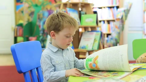 Fascinating reading Stock Footage 213022811