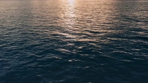 Fascinating solar path reflected in the water of the setting sun Video stock 137117754