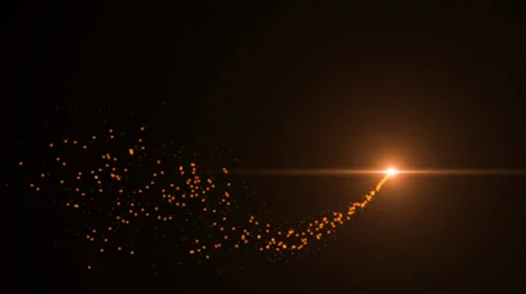 Fascinating sparkling particle intro effect Stock Footage 35861334