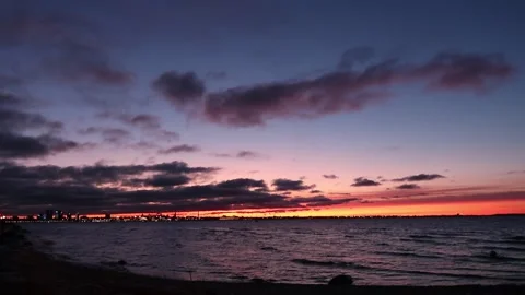 Fascinating sunset Stock Footage 232378057