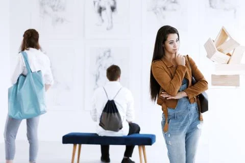 Fascinating triangular sculpture Stock-Fotos