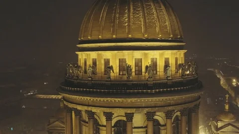 A fascinating view of St. Isaac's Cathedral Video stock 88355578