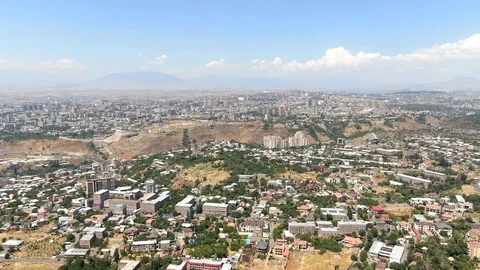 Fascinating view on Yerevan City, Capital of Armenia 스톡 동영상 112754331