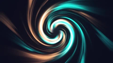 Fascinating vortex leading to space tunnel, abstract spiral background Stock Footage 309760988