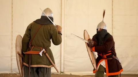 Fascination with medieval life Stock Photos