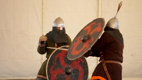 Fascination with medieval life Stock Photos