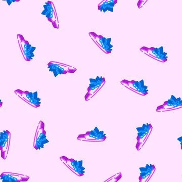 Fascinator hat cap isometric icon seamless pattern Illustrazione stock