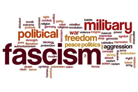 Fascism word cloud Stock Illustration