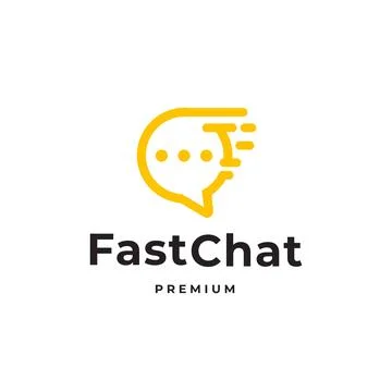 Fase Chat, dialog app dialog bubble logo icon template vector Stock Illustration