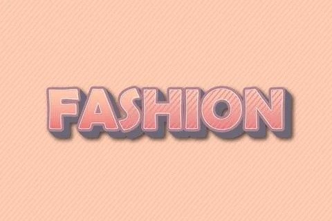 Fashion 3d editable text effect Illustrazione stock