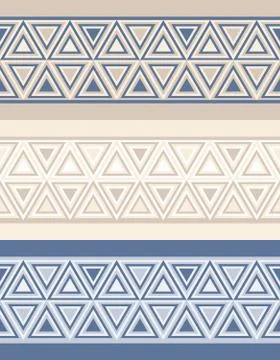 Fashion abstract pattern with  triangles Stock Illustration