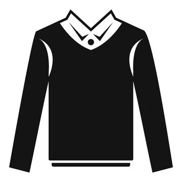 Fashion back icon simple vector. School uniform Stock Illustration