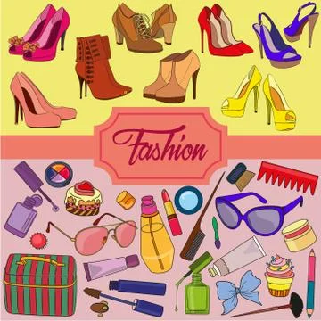 Fashion background Stock Illustration