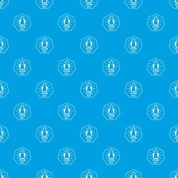Fashion bags pattern vector seamless blue Illustrazione stock