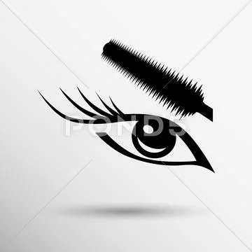 Fashion beautiful woman with gothic black lips Perfect Make-up Stock Illustration