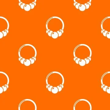 Fashion bracelet pattern vector orange Stock Illustration