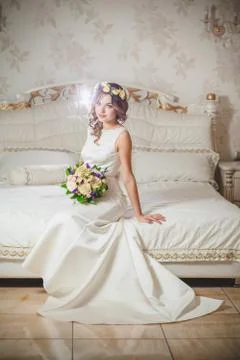 Fashion bride flower Stock Photos