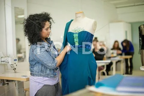 Fashion Design Students In Class
