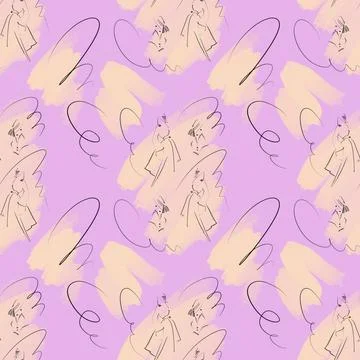 Fashion fabric pattern Stock Illustration