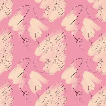 Fashion fabric pattern Stock Illustration