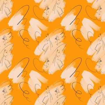 Fashion fabric pattern Stock Illustration