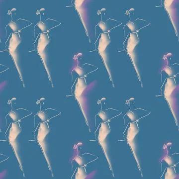 Fashion fabric pattern Stock Illustration