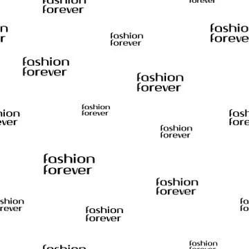 Fashion forever seamless pattern Ilustração Stock