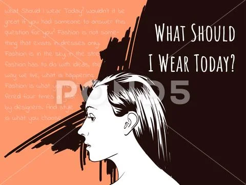 Fashion girls face. Woman face. Hand-drawn fashion model. Girl face on a pink Stock Illustration