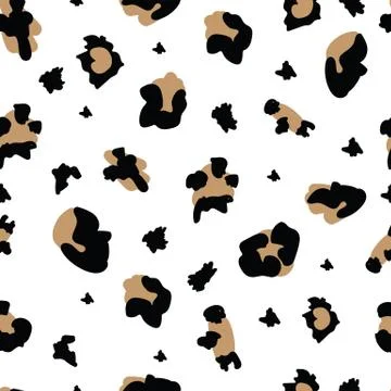 Fashion leopard seamless pattern for textile and backgrounds vector illustration Illustrazione stock