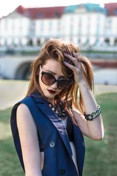 Fashion model posing in a bra Stock Photos