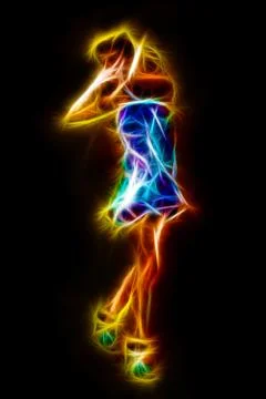 Fashion model posing Stock Illustration