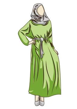 Fashion Model Posing Illustrazione stock