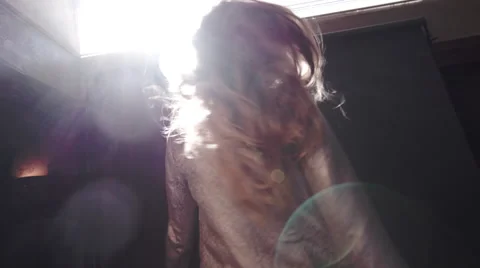 Fashion model posing in slow motion 스톡 동영상 45396530