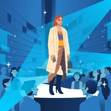 Fashion models represent java ethnic kebaya outfit trendy modern stylish Stock-Illustration