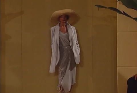 Fashion models walking on runway for Donna Karan Collection Video stock 54272553
