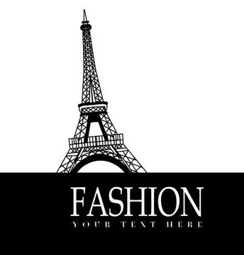 Fashion with Paris  in the background Stock-Illustration