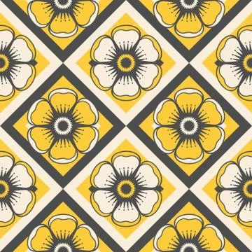 Fashion pattern with flowers Stock Illustration