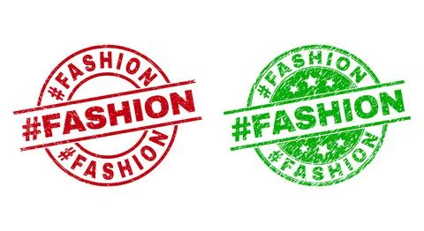 #FASHION Round Stamp Seals Using Corroded Texture Illustrazione stock