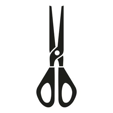 Fashion scissors icon simple vector. Wool knit Stock Illustration