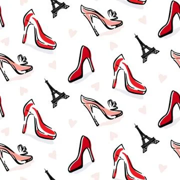 Fashion Seamless pattern background Stock Illustration
