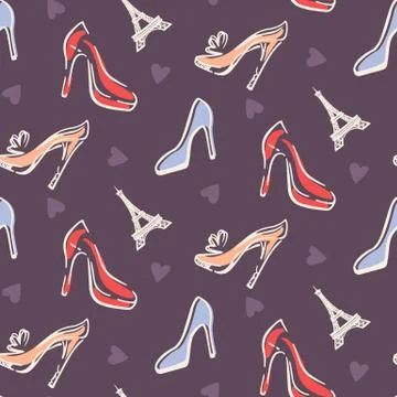 Fashion Seamless pattern background Stock Illustration