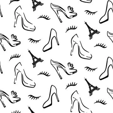 Fashion Seamless pattern background Stock Illustration