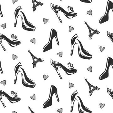 Fashion Seamless pattern background 스톡 일러스트