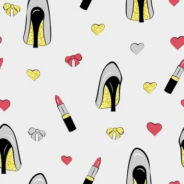 Fashion seamless pattern. Stock Illustration