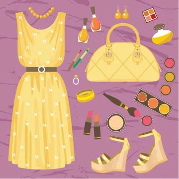 Fashion set Stock Illustration