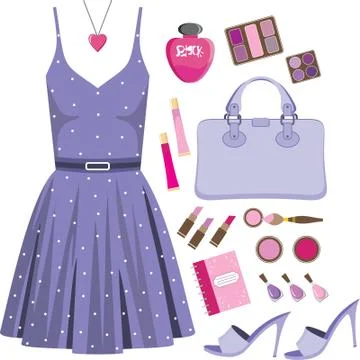 Fashion set Stock Illustration