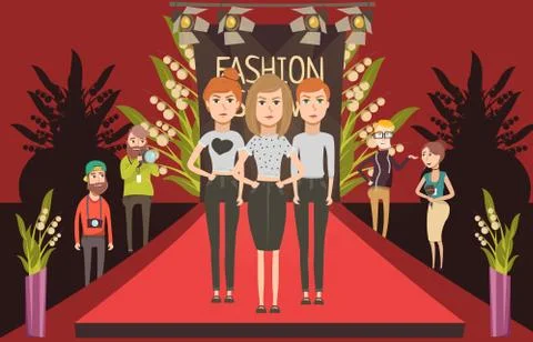 Fashion Show Illustrations ~ Stock Fashion Show Vectors | Pond5
