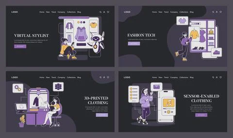 Fashion tech. Flat Vector Illustration Stock Illustration