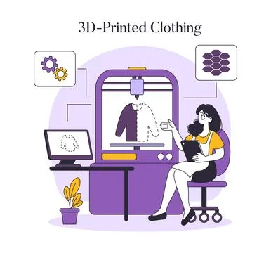 Fashion tech. Flat Vector Illustration 库存插图
