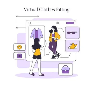 Fashion tech. Flat Vector Illustration Stock Illustration